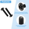 sourcing map 25Pcs M6-1x35mm Flanged Button Head Socket Cap Screws,