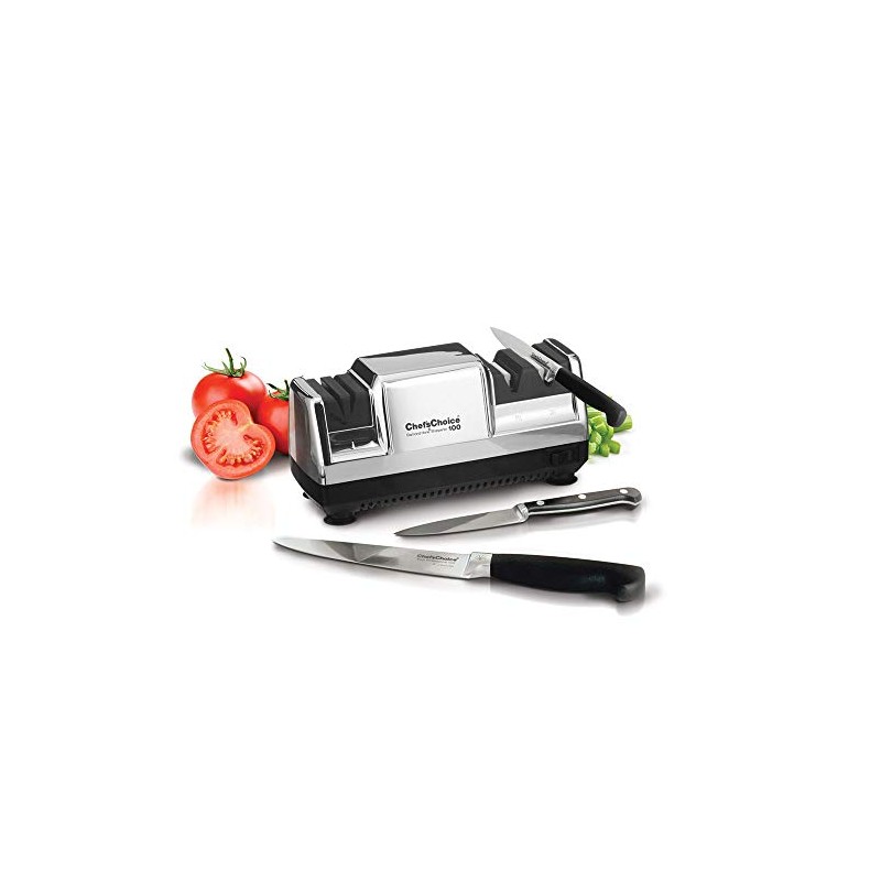 Hone Deluxe M100 Diamond Coated Stainless Steel Electric Knife Sharpener