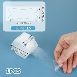 Grevosea Blister Prevention Tape, 30 Pcs Blister Bandages for Feet Waterproof Invisible Blister Pads Heel Protectors for Shoes Feet Fingers Toes Heels Ankle Protector