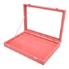 Pin Display Case Pink Large Elegant Solidwood Dustproof Glass Window