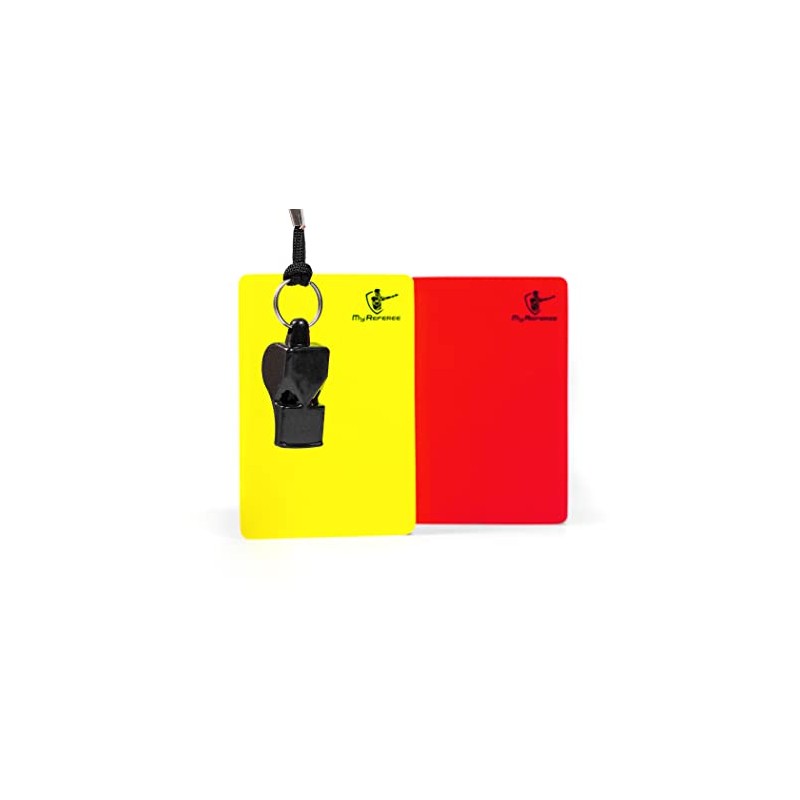 MyReferee Referee Set Starter Football Including Referee Whistle, Yellow &