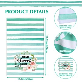 Zubebe 6 Pieces Spring Dish Towels for Kitchen Decor Flower Vase Bath Towels 18x28 Inch Ultra Absorbent Bar Drying Cloth Bloom Sign Hand Towel for Kitchen Bathroom Party Home Decorations