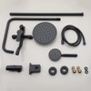 OUBONI Exposed Shower System 8 Inch Rainfall Shower Head Matte
