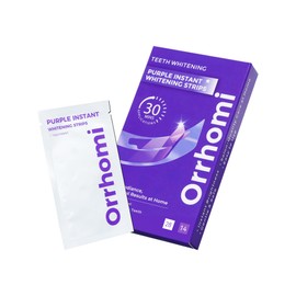 Teeth Whitening Strips 14 Treatments, Enamel Safe for Sensitive Tooth, Whitens Teeth, Purple Whitening Strips, Removes Yellow Stains & Bad Breath - Effective Color Correction for a Brighter Smile