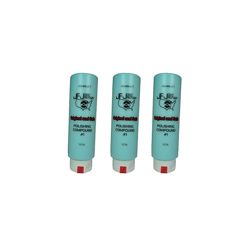 3 Pack Original JFJ Polish Compound #1 12oz (Blue)