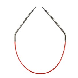 ChiaoGoo Stainless Steel Red Circulars Needles, Size US 11/8.00 mm, 16" / 40 cm