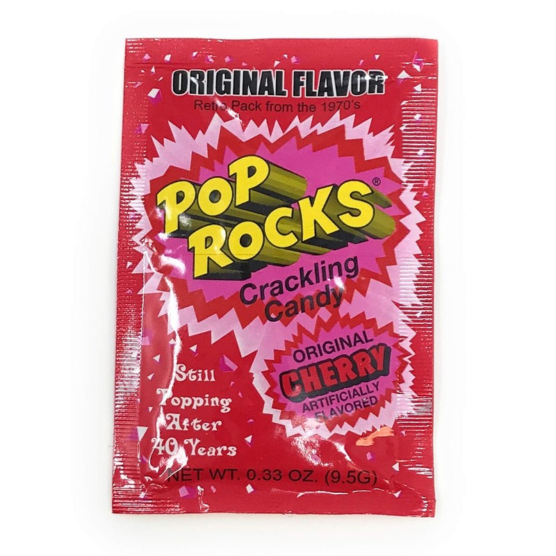 Pop Rocks Candy Variety 20 Pack 4 Flavor Assortment Strawberry,