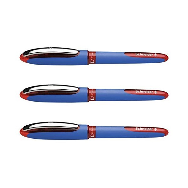 Schneider One Hybrid C Rollerball Pen 05 - Red (Pack