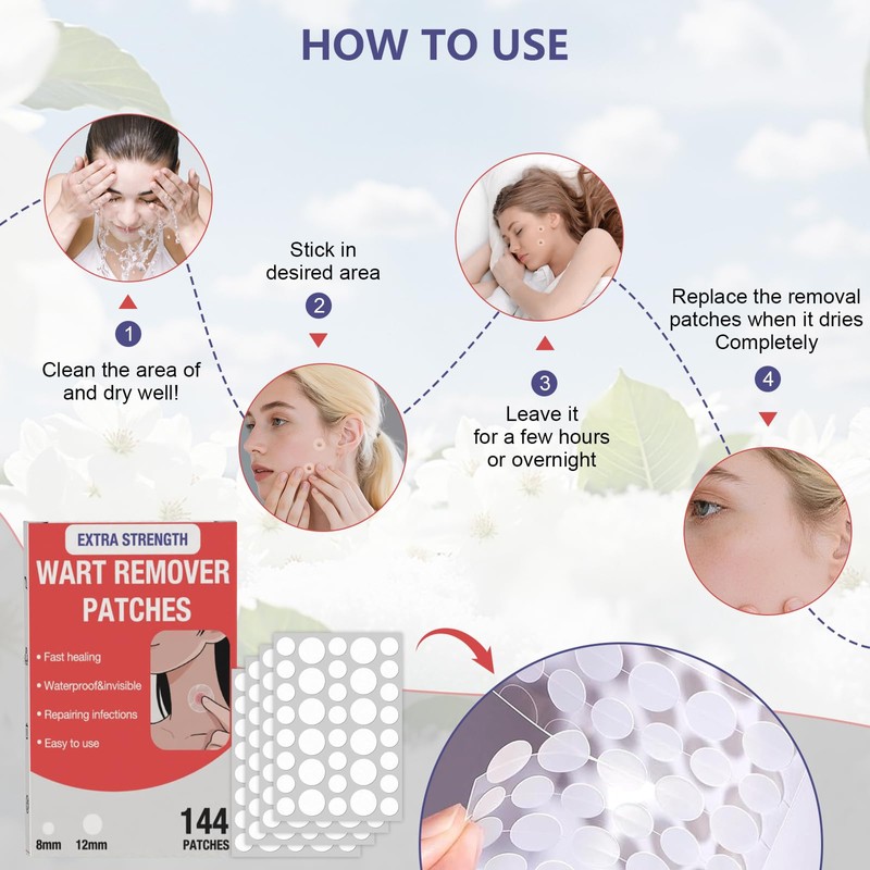HSFIYAKJ Hydrocolloid Patches, 144 Pcs