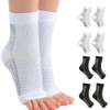 4pcs Calcetines de neuropatía,Tobilleras Deportivas de Compresión,Soporte Tobillo Elástico Transpirable