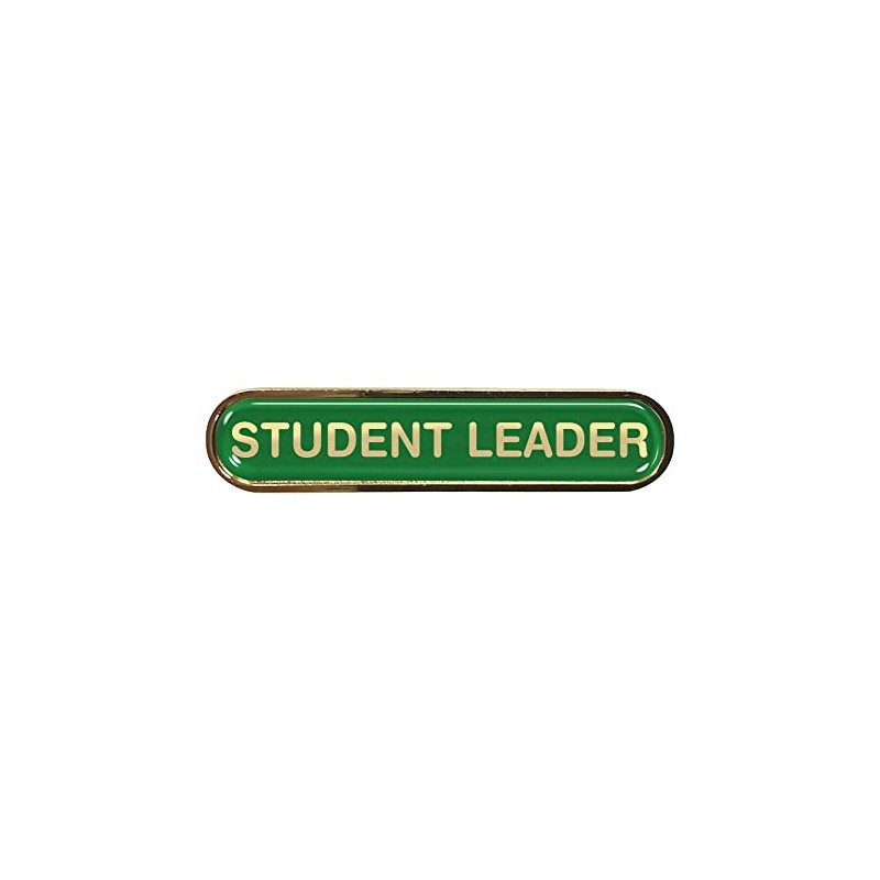 Capricornone Student Leader Gel Domed Green School Bar Badge