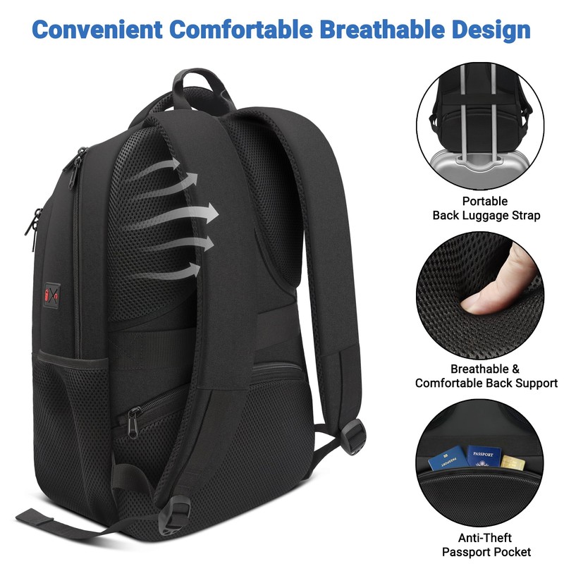 ZYB Laptop Backpack 15 15.6 Inch Waterproof Laptop Backpack Men