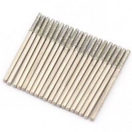ILOVETOOL 2.0mm Diamond Jewelry Drill Bits Carving Bur Tools for Stone Pack of 30Pcs