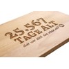 Bread Board with Saying for the 70th Birthday - Tage