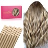 WENNALIFE Tape in Hair Extensions Human Hair, 20pcs 14 inch