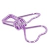 100 Pcs Binder Clips Hollow Heart Shape Strong Clamping Force
