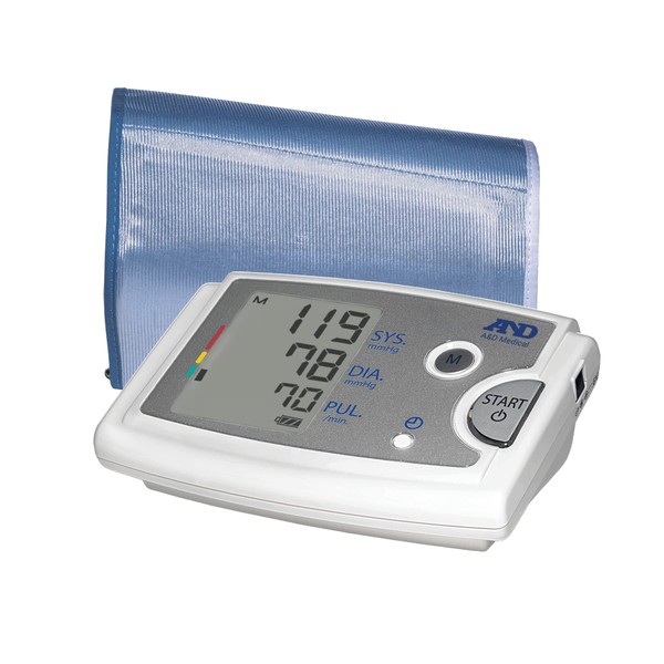 A&D Medical Premium+ Extra Large Cuff Upper Arm Blood Pressure Machine (16.5-23.6"/42-60 cm Range) Home BP Monitor, One Click Operation with Easy to Read Precise Readings