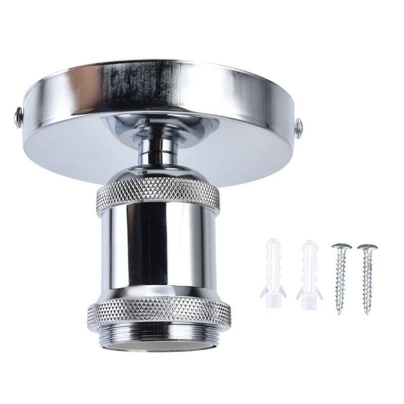 ViaGasaFamido E26 E27 Vintage Light Socket, Lampholder Vintage E27/E26 Base
