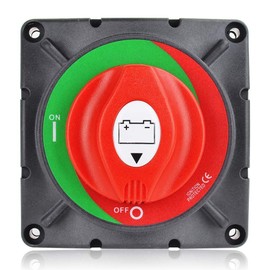 600A 12V-48V High Current Battery Switch for Large Truck Engineering Car Yacht RV ATV UTV ON-Off Switch Battery Disconnect Knob Power Off