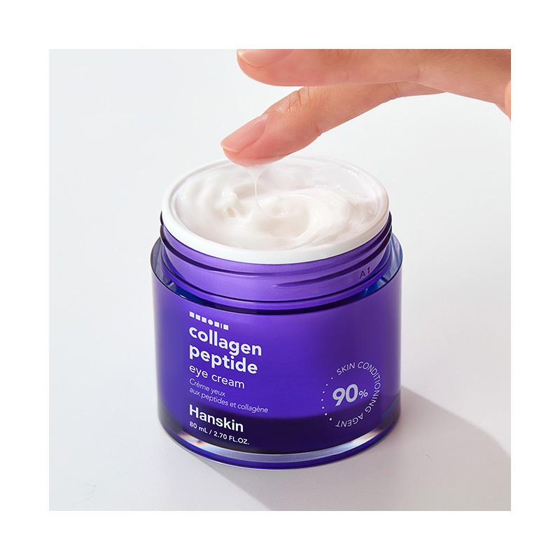 Hanskin Large Capacity Collagen Peptide Eye Cream for Face 80ml,
