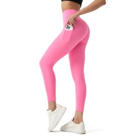 High Waisted Lounge Leggings 25"-No Front Seam Tummy Control Buttery Soft Yoga Pants Workout Leggings for Women