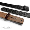 Men's Genuine Casual Dress Leather Belt Strap 1-1/2" = 38mm