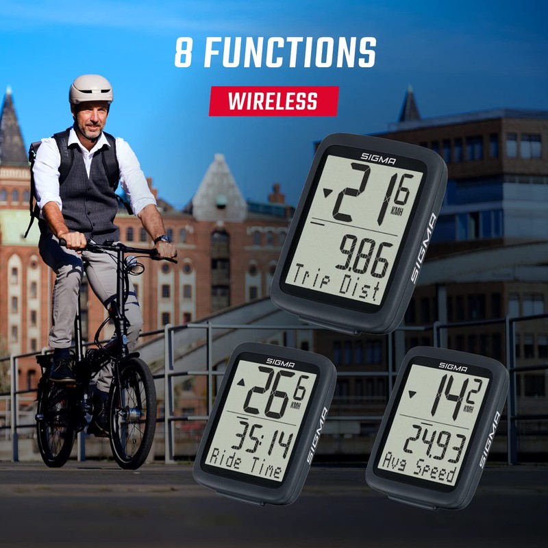 SIGMA SPORT BC 8.0 WL Wireless Bicycle Computer with Numerous