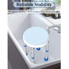 Swivel Shower Stool for Inside Shower, 360° Rotating Shower Seat