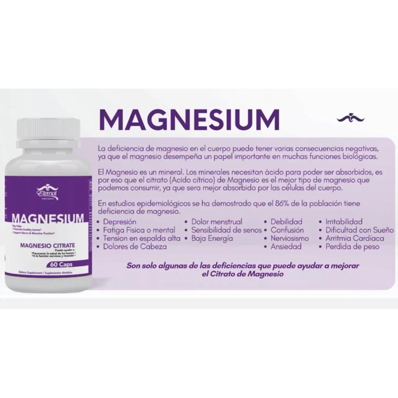 Vitamins Eternal Spirit Beauty ✨ Magnesium Citrate | Dietary Supplement