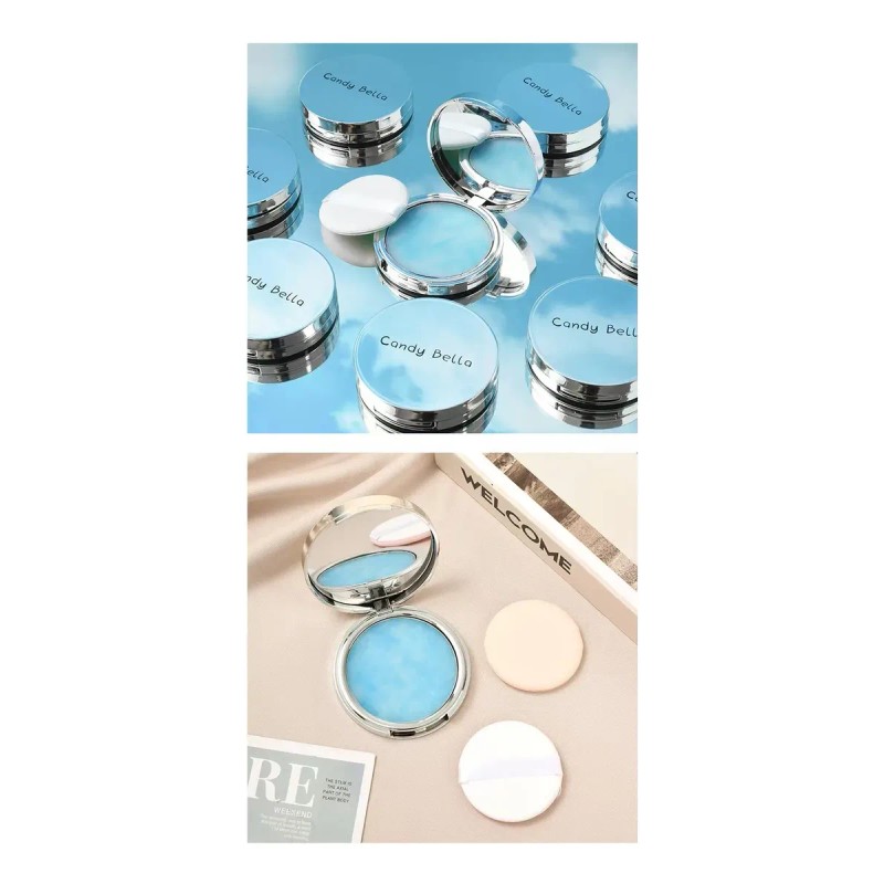 Base De Maquillaje En Polvo De Lavanda, Efecto Azul, Purpuri