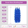 Ocean Wave Braiding Hair 18 Inch 3 Packs Deep Wave