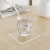 Sweet Elegance Acrylic Coaster, Rectangular Bar Drink Coaster, Clear Square