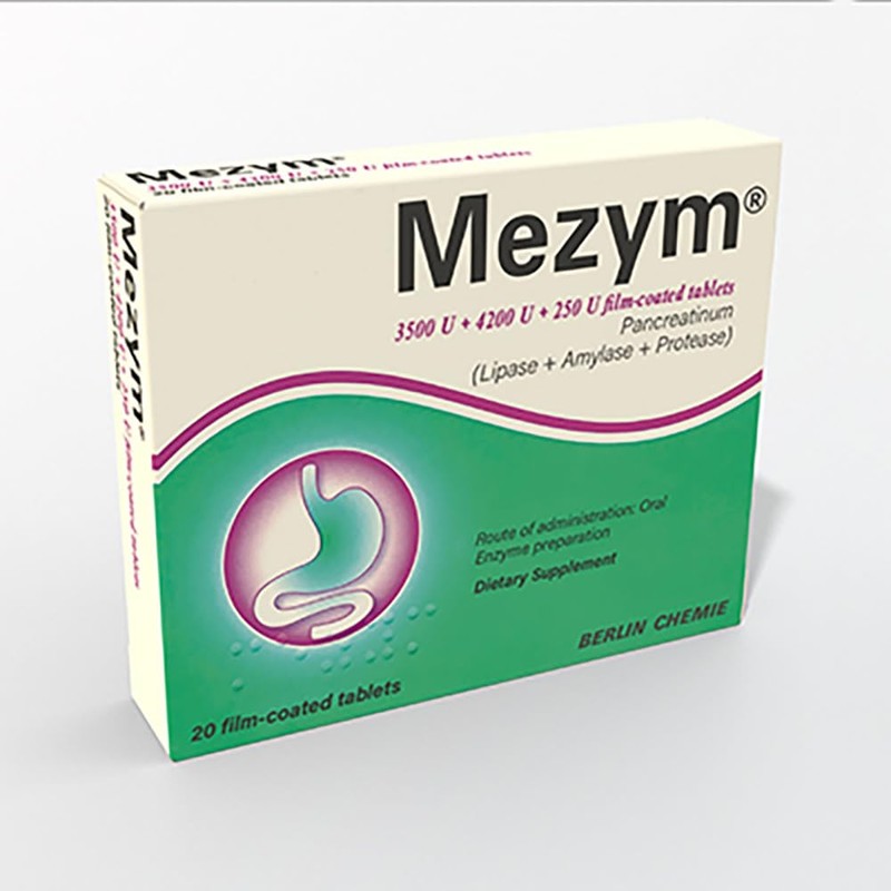 Mezym Forte 3500 N20 Pancreatin Enzymes for Digestion Support