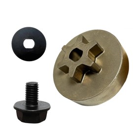 Qiqimingxin Chainsaw Drive Sprocket Fit for De-walt CCS620B DCCS620P1 DCCS670B DCCS670X1 DCCS690B DCCS690H1 DCCS690M1 12" 16" 18" 20 60v Chainsaw Replace 90618228 90639221 90618229 with Washer & Bolt
