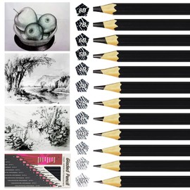 OWLKELA 12 Piece Pencils, Pencil Set - 2H H F HB B 2B 3B 4B 5B 6B 7B 8B, Sketching Pencils, Drawing Pencils - Artistic Creations, Drawings, Sketching - Lover of Painting