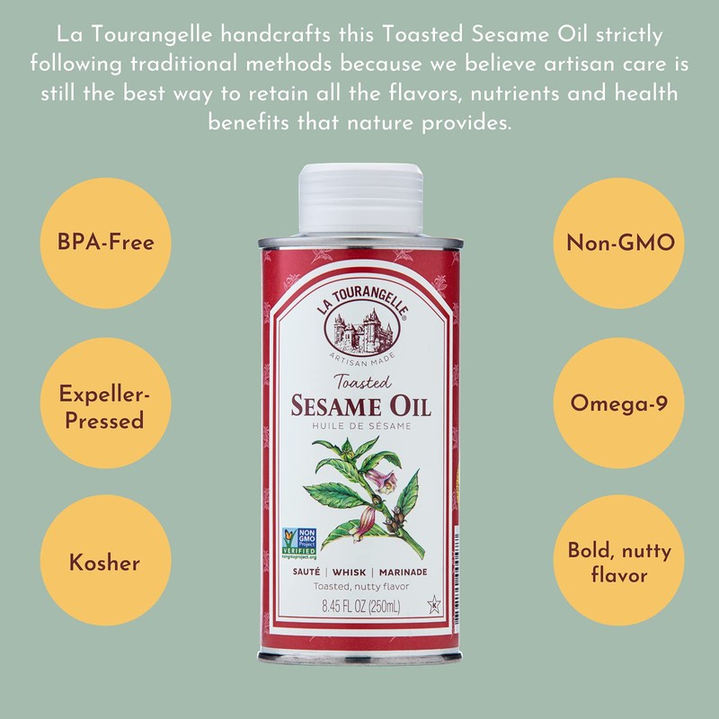 La Tourangelle, Toasted Sesame Oil, Great for Cooking, Add to