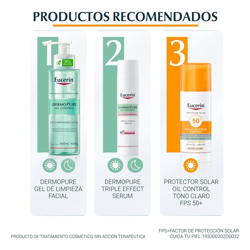 Eucerin Sun Control Protector Solar Facial Claro Fps50 50ml