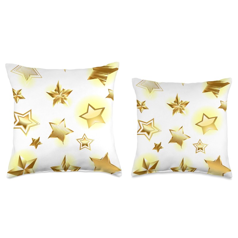 Twinkle Glowing Stars Throw Pillow