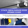 2 Pack 108D34 Garage Opener Light Lens Replacement Cover Compatible