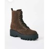 JustFab Just Fab Brown Combat Hikers Size. 8M Az-18363