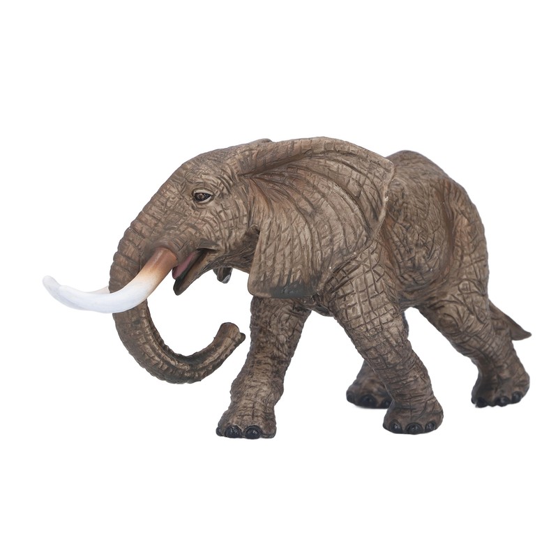 Elephant Figurine Model Vivid Details High Simulation Elephant Model Ornament