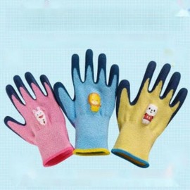 새봄언니 어린이안전 장갑 체험학습 갯벌체험 라텍스 Saebom Unni Children's Safety Gloves for Experience Learning in Mudflats - Latex, 연겨자5호 × 5호 (9세-12세) × 4개