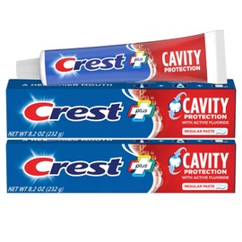 Crest Toothpaste 8.2 Ounce Cavity Protection Regular (Pack of 2)