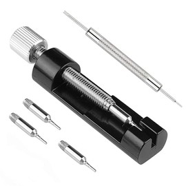 Watch Link Removal Kit, Tools to Adjust and Remove Bracelets，Pin Remover for Sizing Strap, Watches Sizing Adjustment Tool Kit for Watches Repair and Sizing, Watch Band Adjustment Tool Kit (Black)