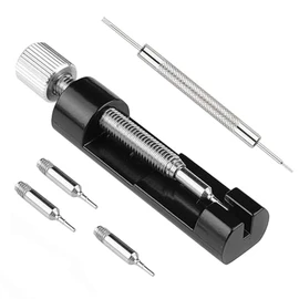 Watch Link Removal Kit, Tools to Adjust and Remove Bracelets，Pin Remover for Sizing Strap, Watches Sizing Adjustment Tool Kit for Watches Repair and Sizing, Watch Band Adjustment Tool Kit (Black)