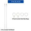 JUYO VONSAN Curtain Pull Wand Fiberglass Drapery Curtain Pull Rod