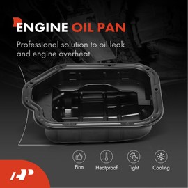 A-Premium Lower Engine Oil Pan Sump with Drain Plug Compatible with Nissan Pathfinder & Infiniti QX60, 2017 2018 2019 2020, 3.5L, Replaces 111106KA0B