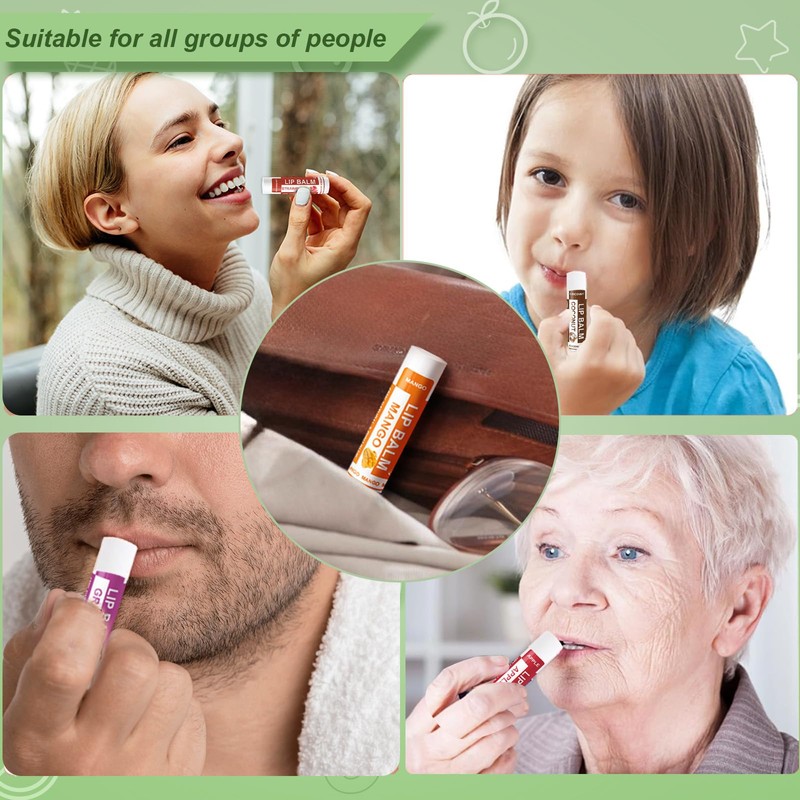 Yopela 14 Pack Lip Balm Bulk with Vitamin E and