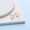 Gold Hoop Earrings for Women Men, Sterling Silver Small Cartilage