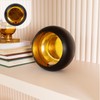 Gadgy Tea Light Holder Black Gold - Lantern Dining Table